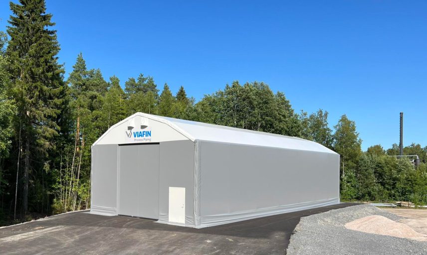 Finest-Halli PVC hall Viafin Service Oyj-le Soomes